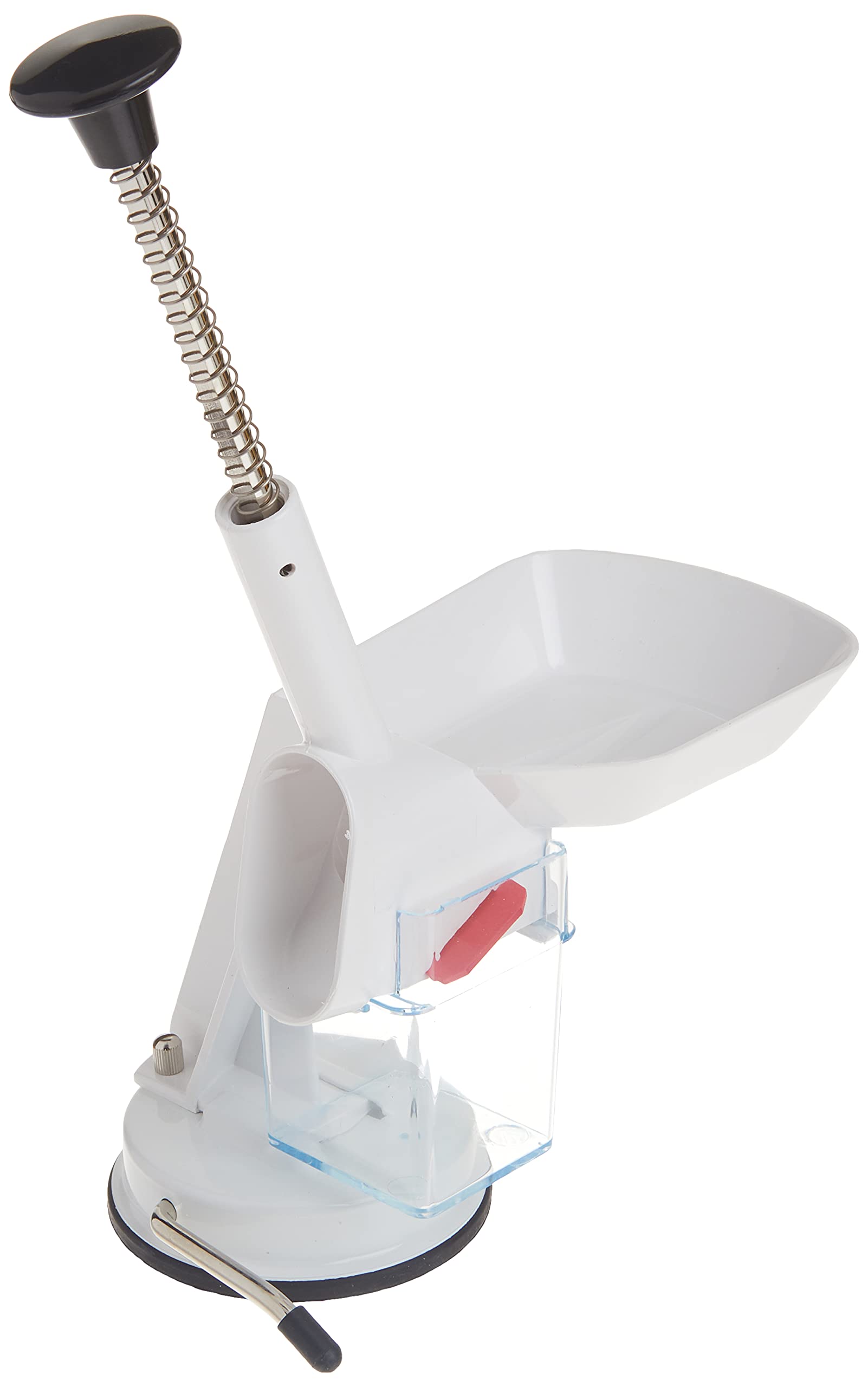 Norpro front view showing full unit and automatic feed tray for fast pitting
