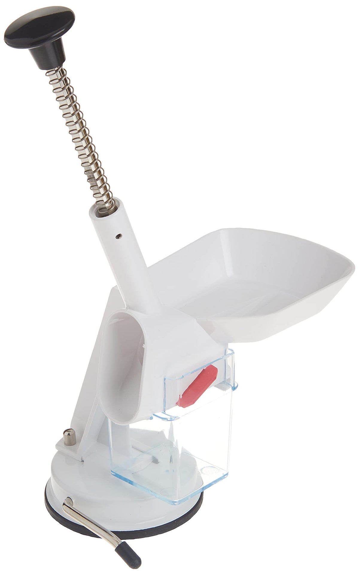 Norpro front view showing full unit and automatic feed tray for fast pitting