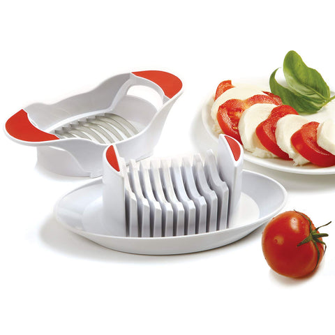 Norpro front view showing slicer and compact footprint for easy storage