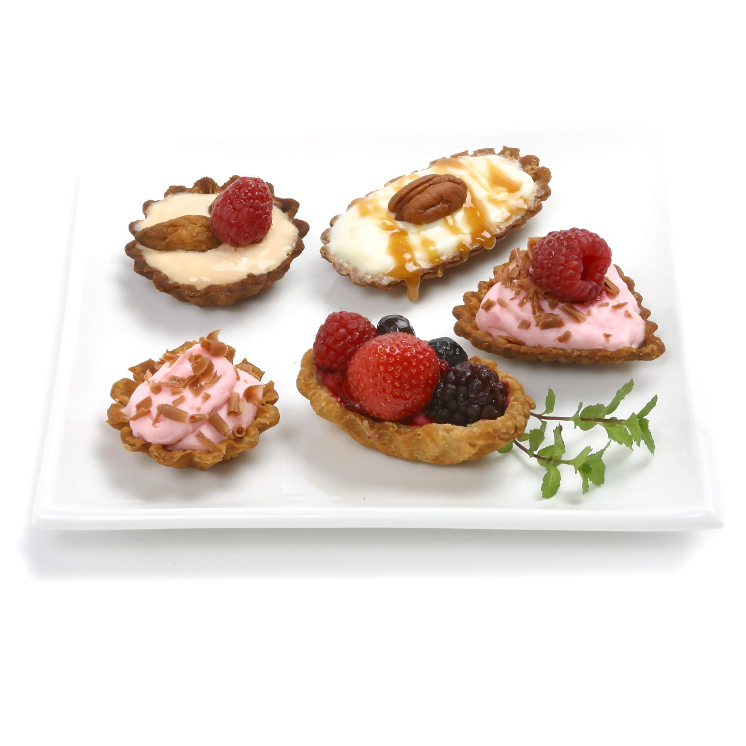 Norpro tartlet tins size comparison in hand showing compact 2.5–3.5 inch portion control