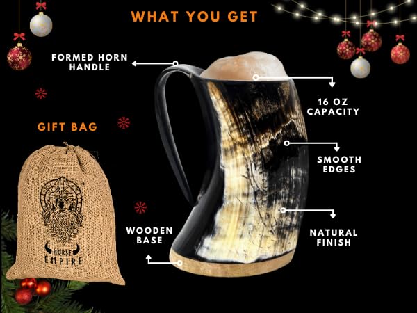NORSE EMPIRE mug in hand for scale and comfortable drinking grip