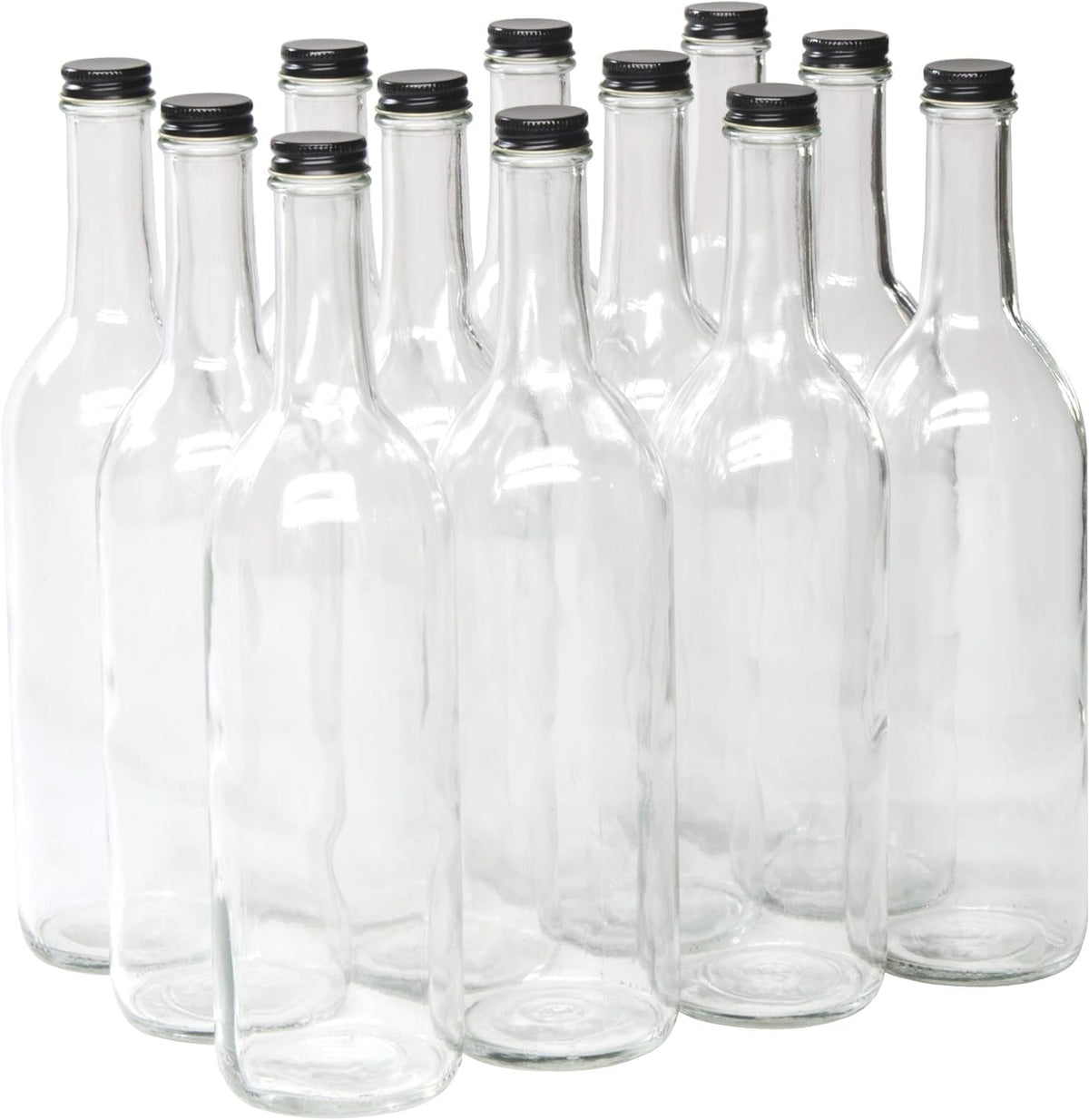 North Mountain Supply clear Bordeaux bottle front view showing screw-top and clean presentation