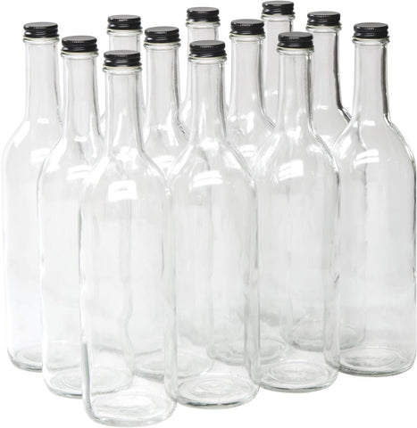 North Mountain Supply clear Bordeaux bottle front view showing screw-top and clean presentation
