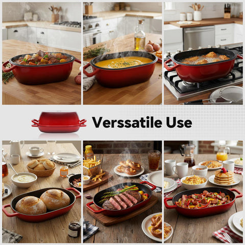 Northriver Casting on induction stovetop proving all‑cooktop compatibility benefit