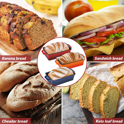 Northriver Casting held in hand to show 9x5 size, compact baking convenience