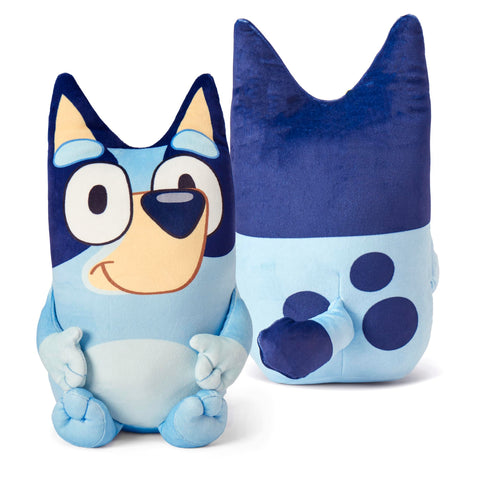 Northwest Bluey pillow close-up highlighting plush texture and cuddly comfort for kids