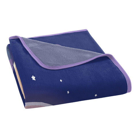Northwest Bluey throw neatly folded for easy storage and organization