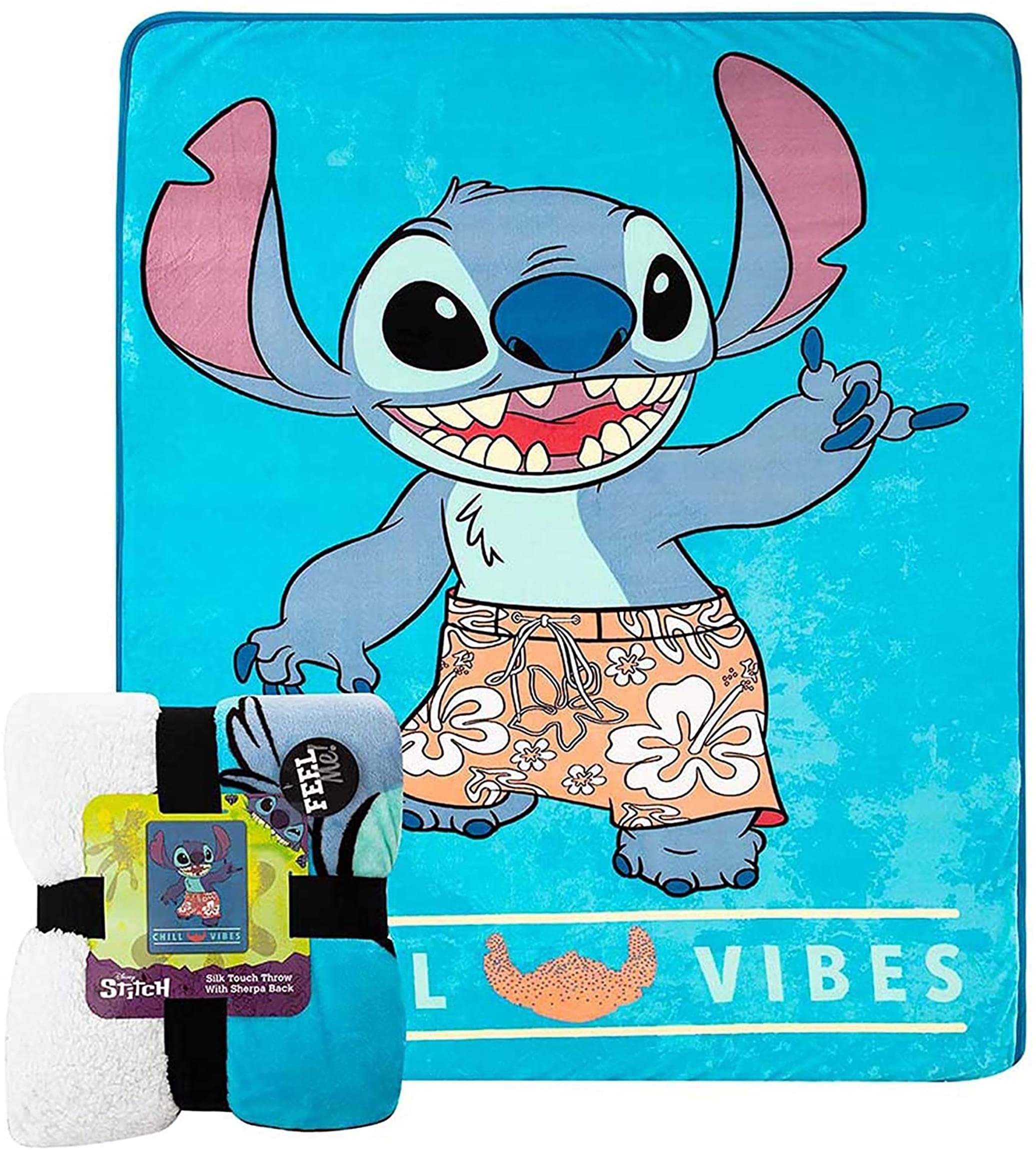 Northwest Lilo and Stitch printed front showing vibrant design and cozy comfort