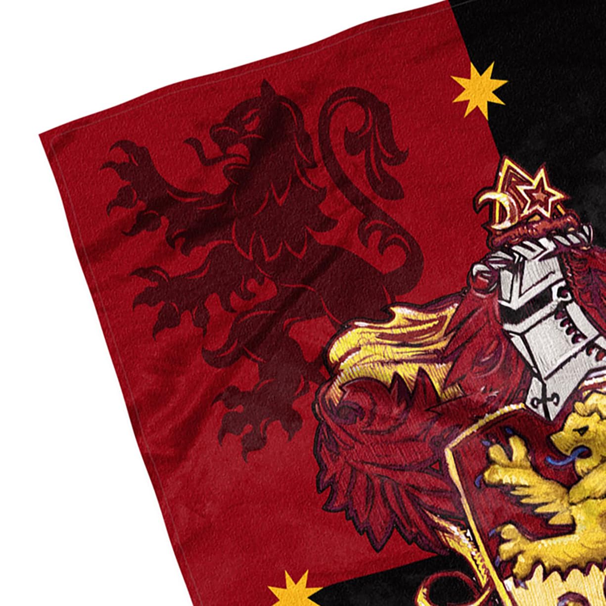 Northwest Gryffindor throw draped on sofa showing warmth and living room styling