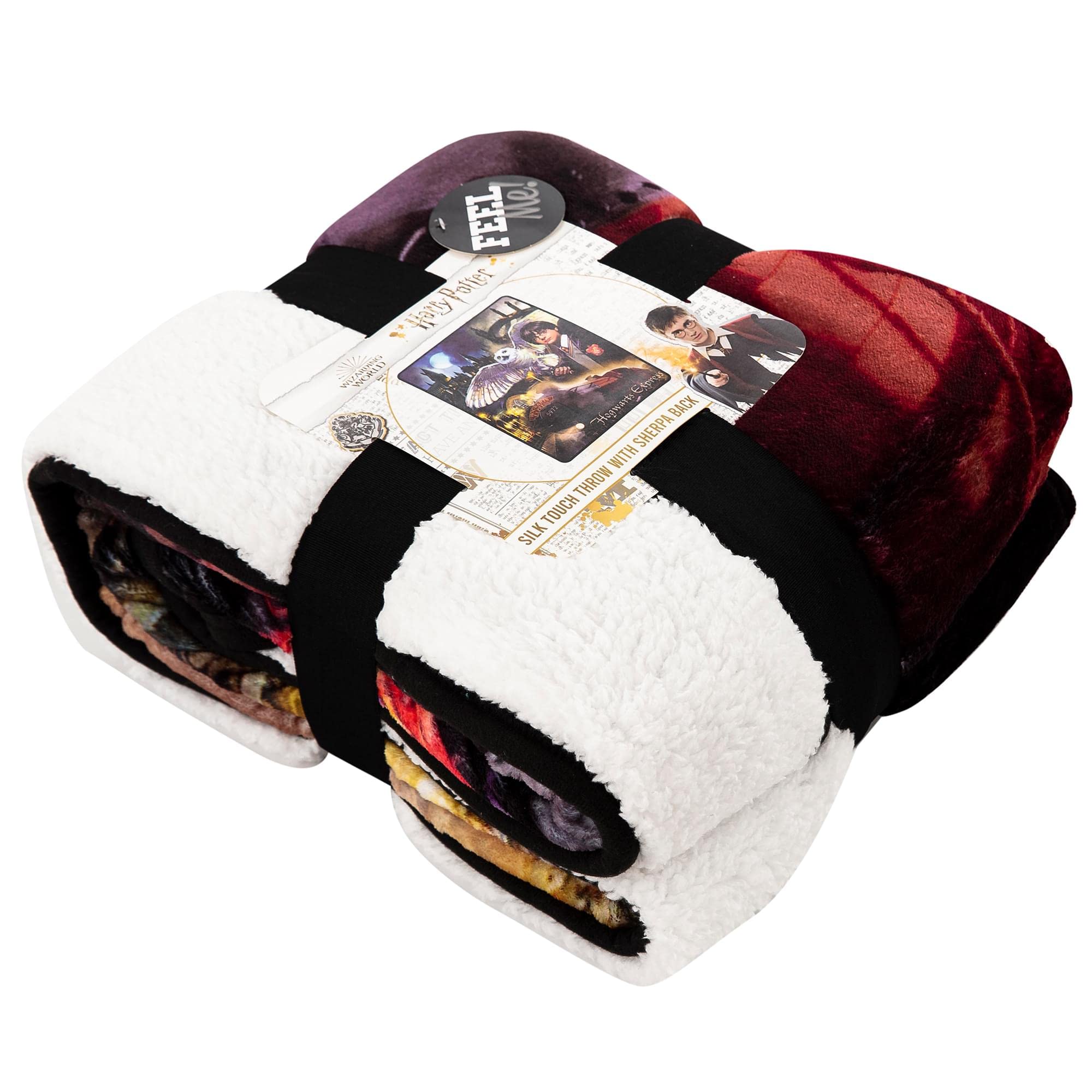 Northwest Harry Potter folded throw displaying generous 60 by 80 inch size for full coverage