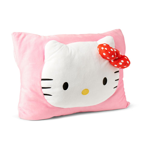 Northwest Hello Kitty 3D plush pocket pillow front view with character detail for cuddling
