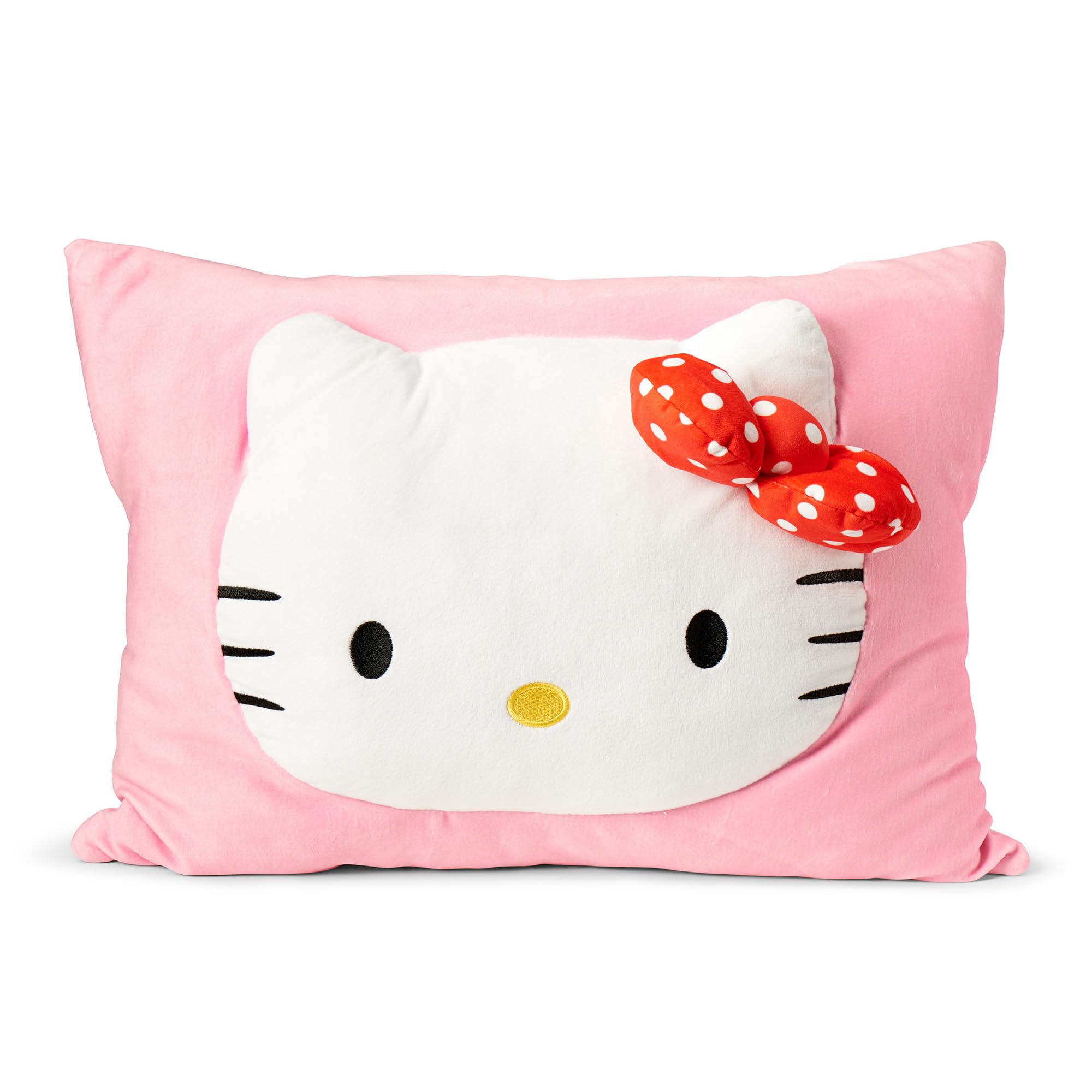 Northwest Hello Kitty close-up of apple and bow pattern highlighting soft silk-touch feel