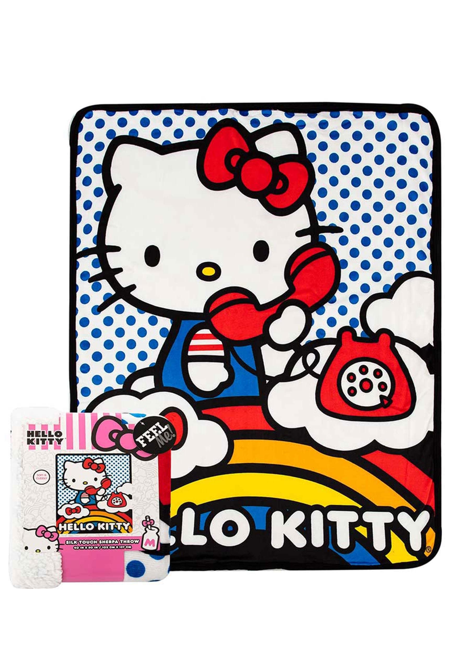 Northwest Hello Kitty decorative binding edge detail showing durable finish and neat trim