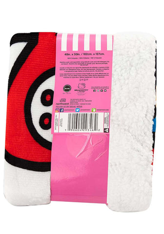 Northwest Hello Kitty throw on bed showing playful style and ready-to-use comfort