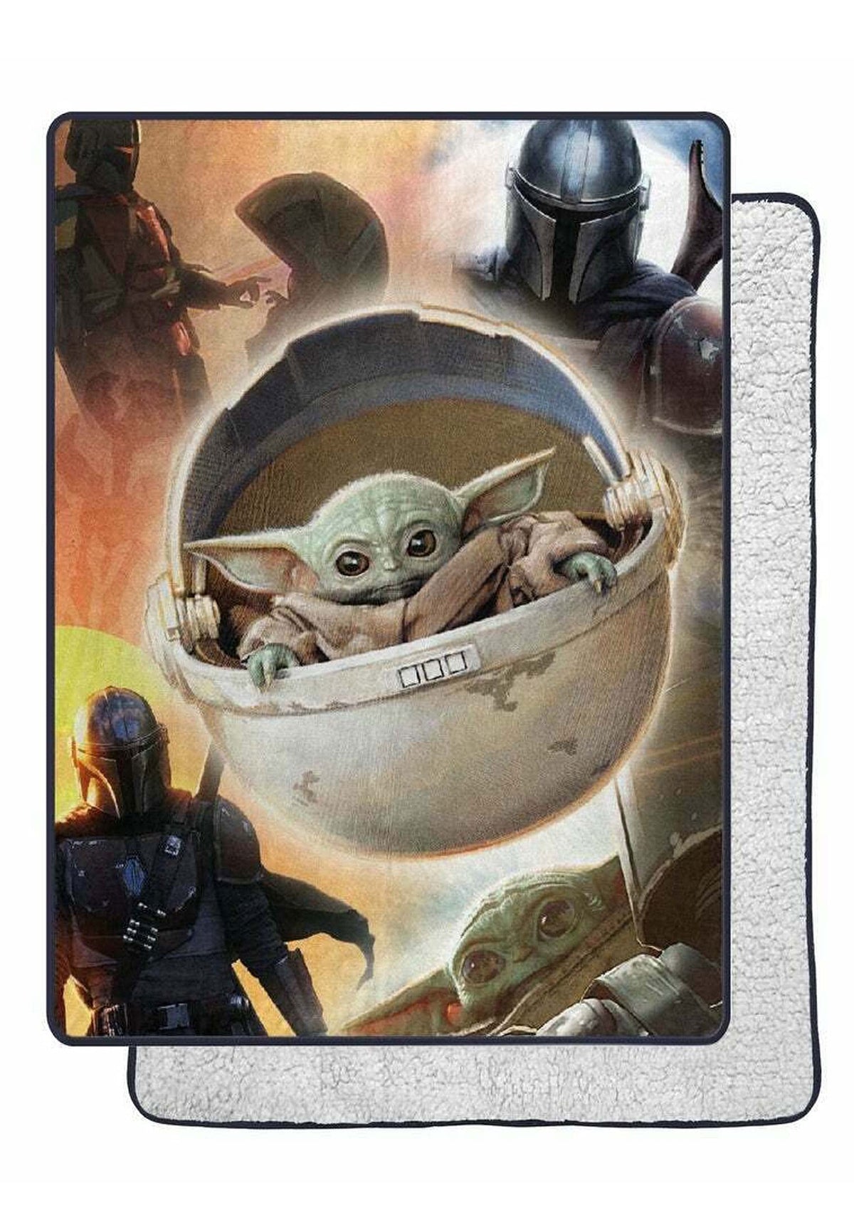 Northwest Mandalorian front print showing detailed artwork and bold color, enhances room style