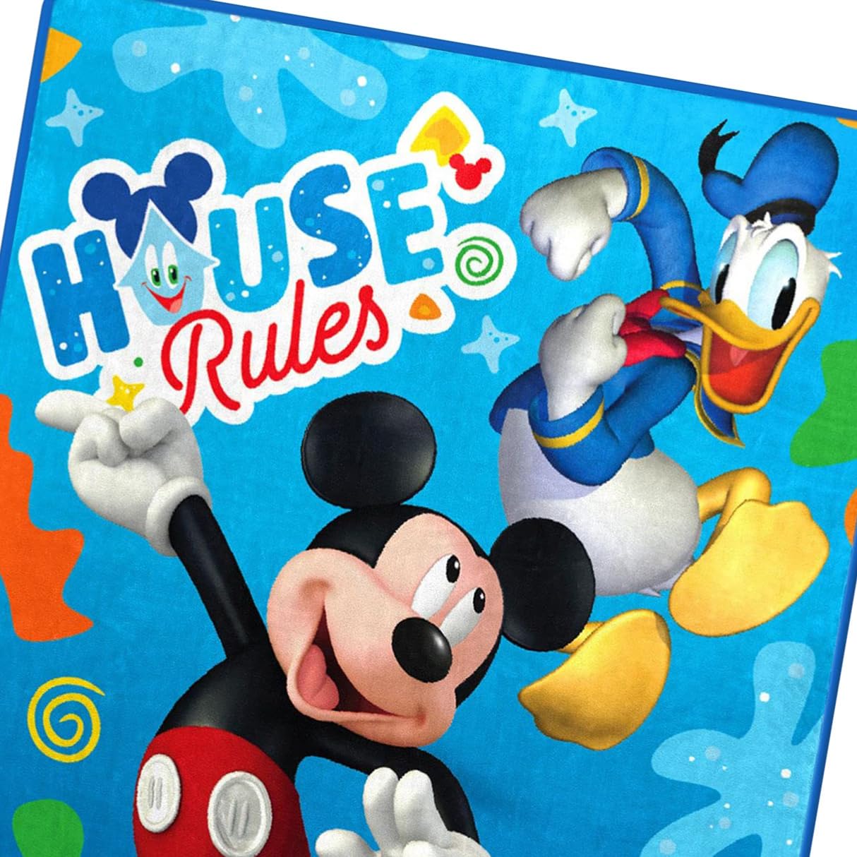 Northwest Mickey silk-touch close-up showing smooth fabric and comfort