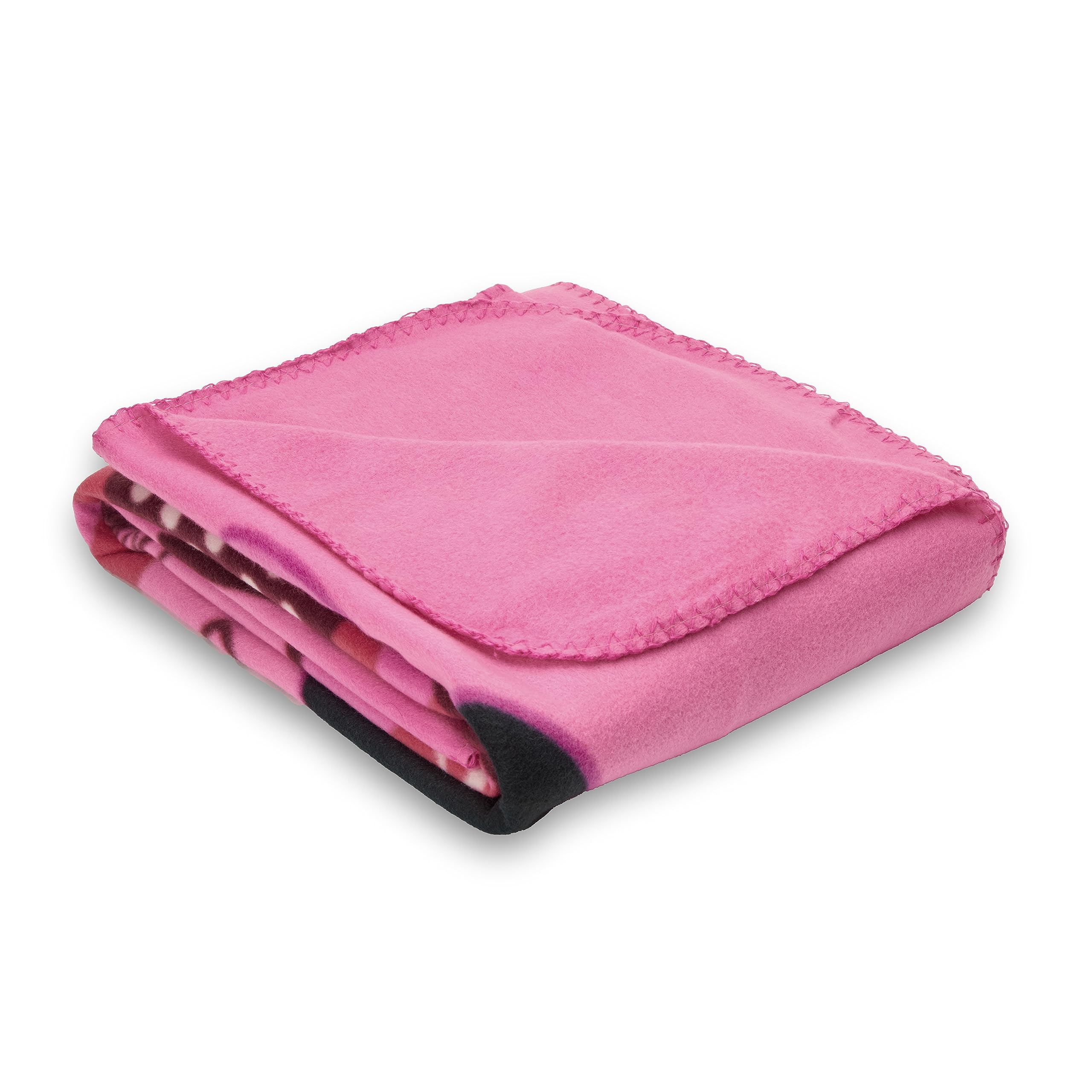 Northwest Minnie Mouse throw folded to show size and compact travel convenience