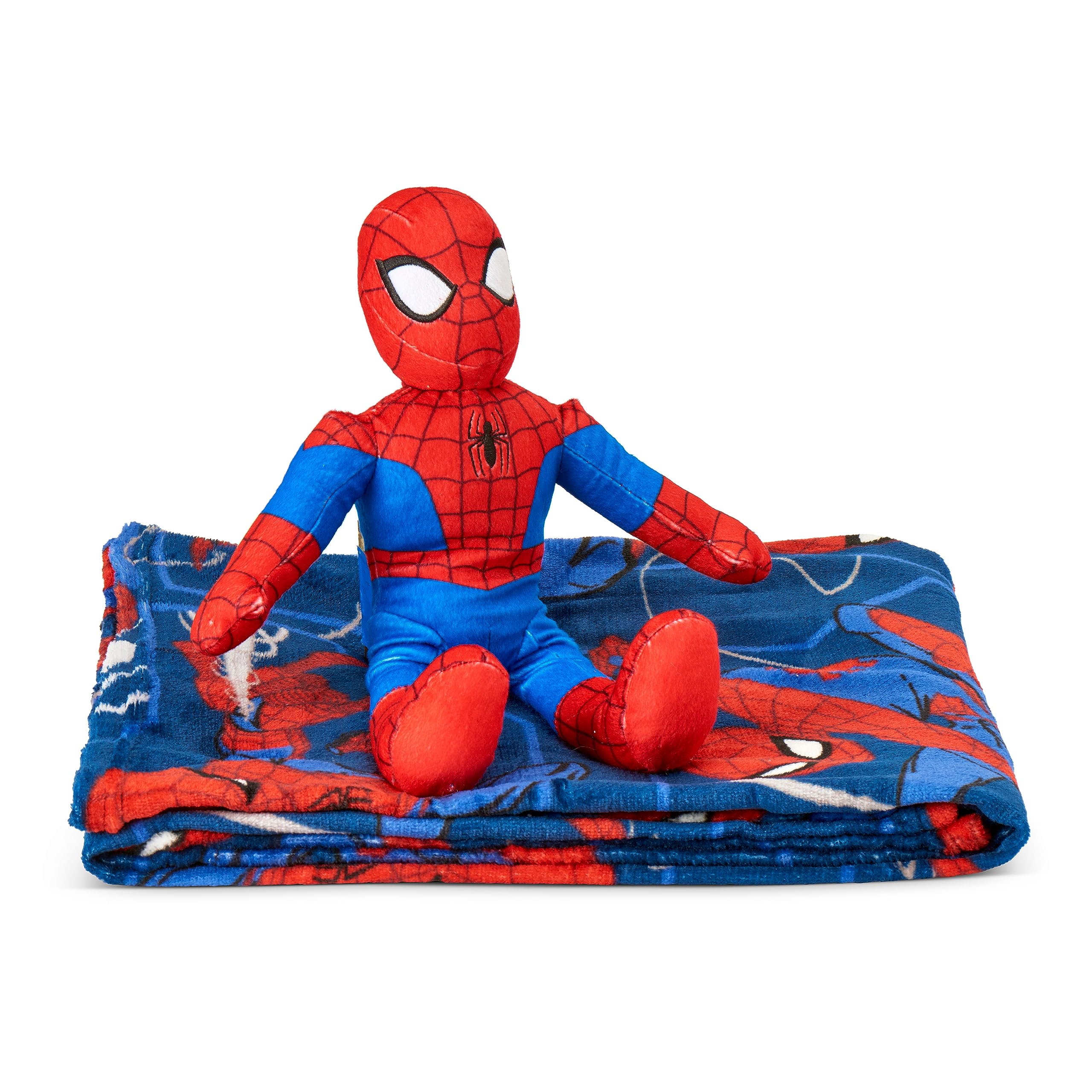 Northwest Spider-Man blanket reverse side showing neutral back for durability