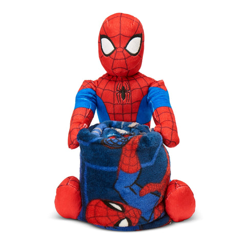 Northwest Spider-Man fabric close-up showing silk-touch blanket texture and comfort
