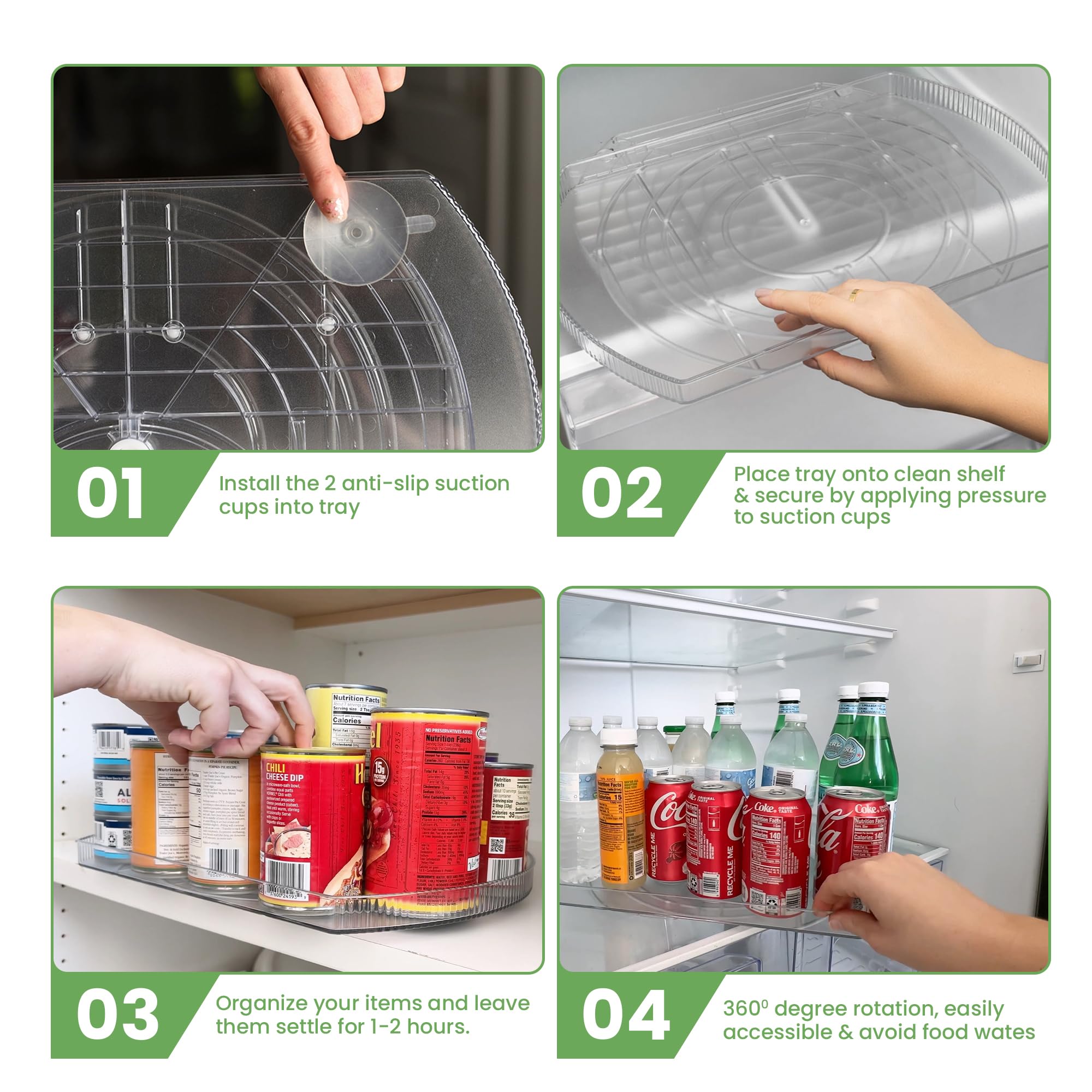 NOSTALGIQ size comparison on fridge shelf illustrating compact space-saving benefit