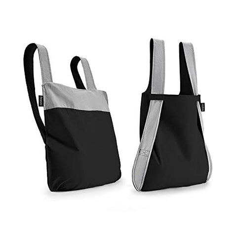 Notabag next to a water bottle to illustrate scale and volume - Notabag benefit: practical sizing