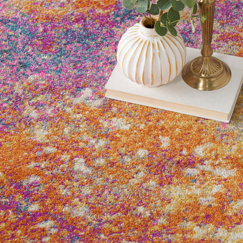 Nourison Passion under dining table showing durable, easy-clean surface