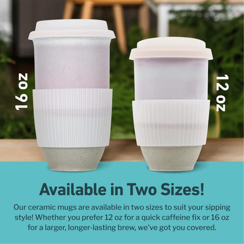 NOVA CERAMICS next to a phone and keys showing scale and portable size benefit