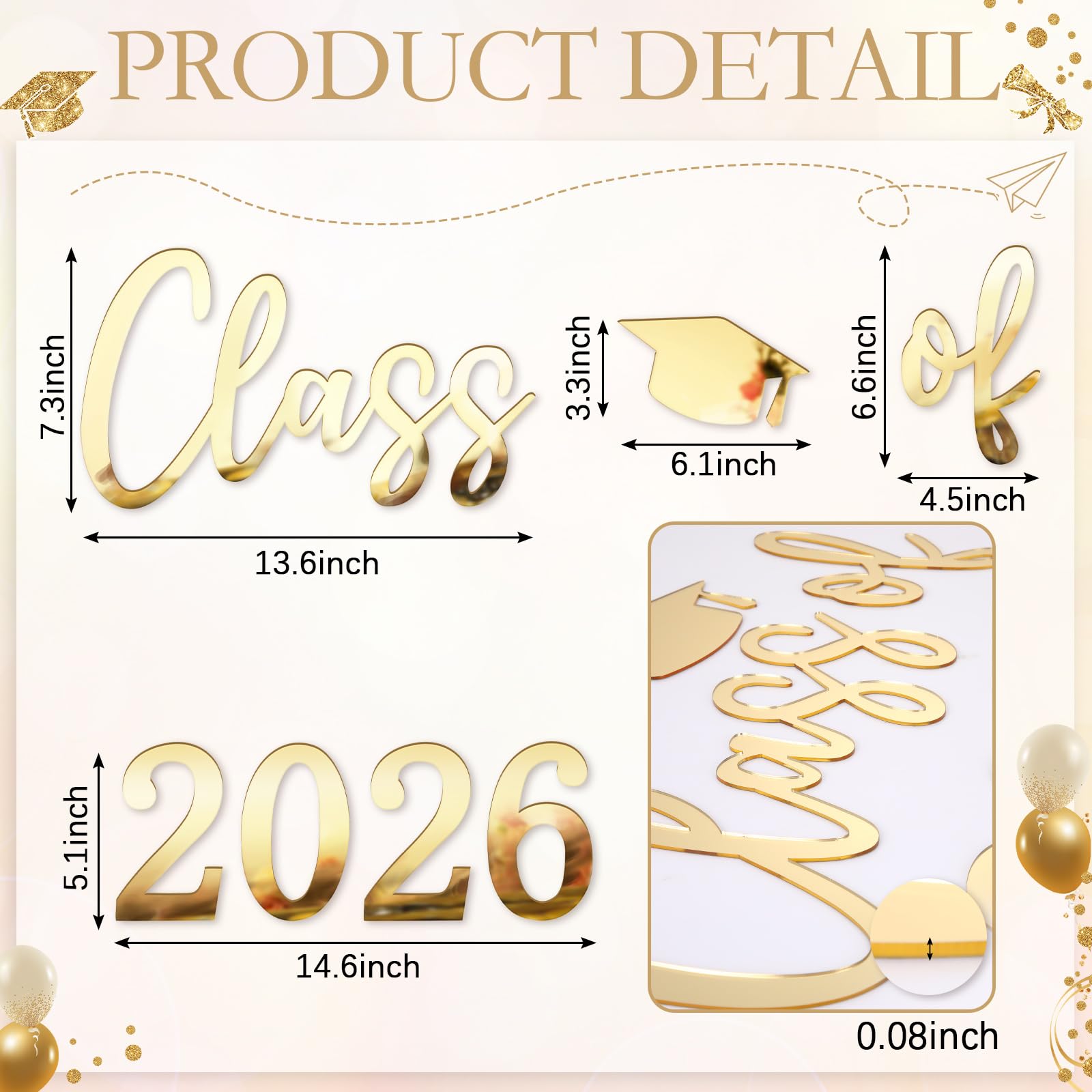 Novabright close-up mirror texture of gold decal highlighting reflective finish