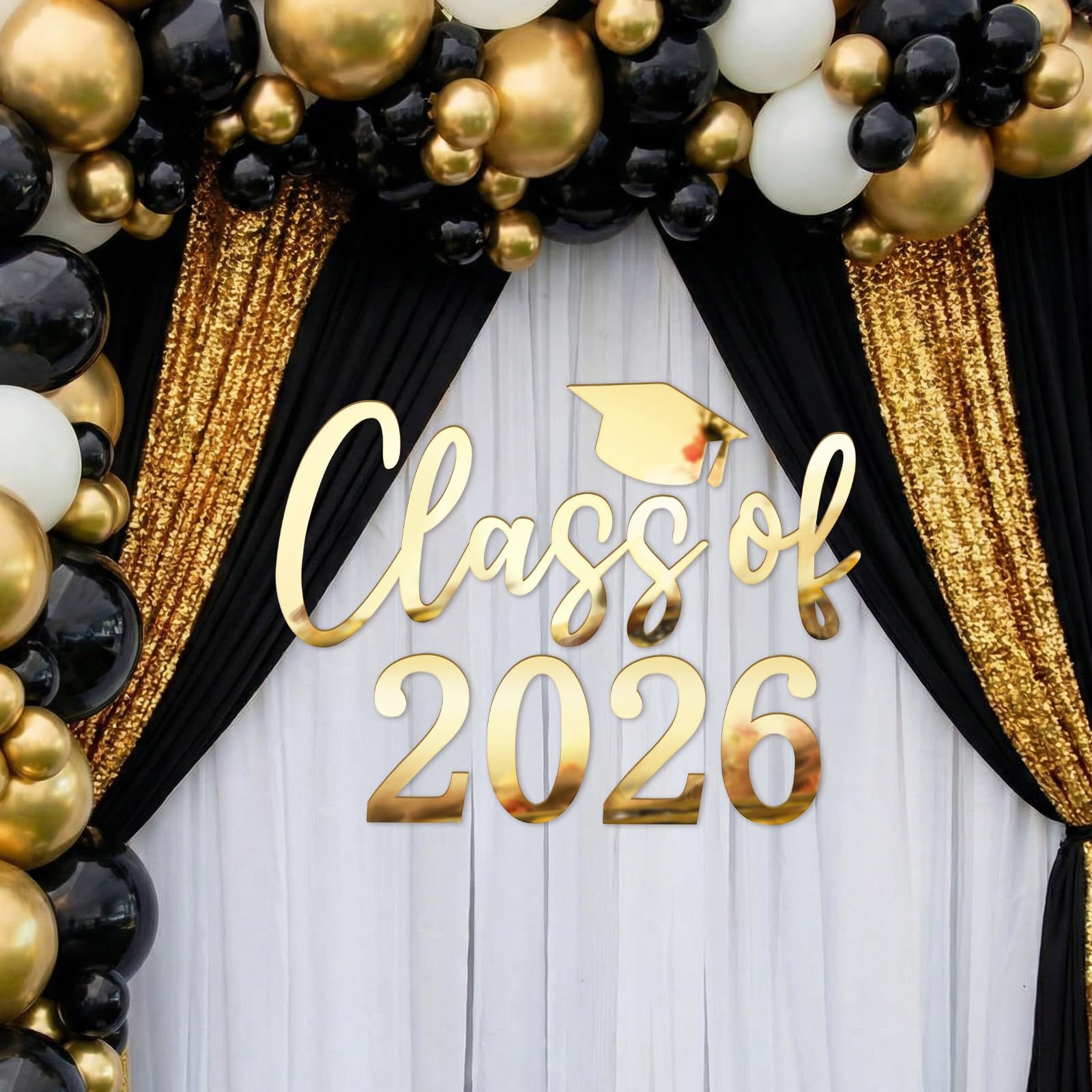 Novabright party lifestyle backdrop demonstrating festive graduation setting