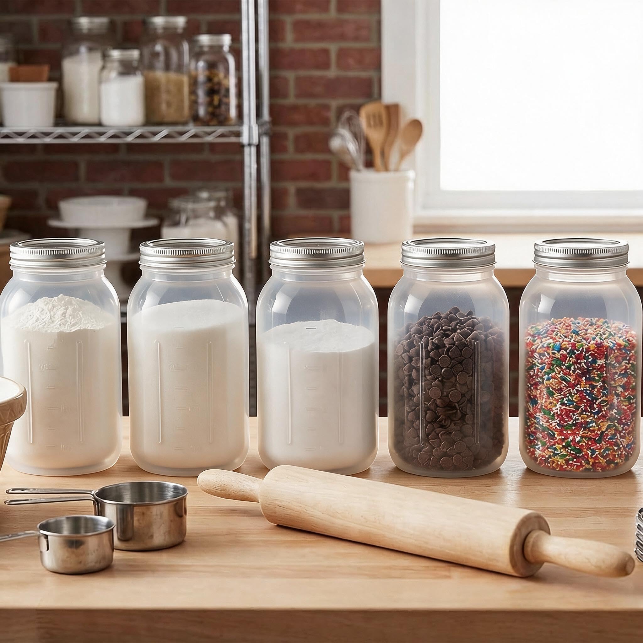 novelinks jar with craft supplies illustrating multipurpose reuse