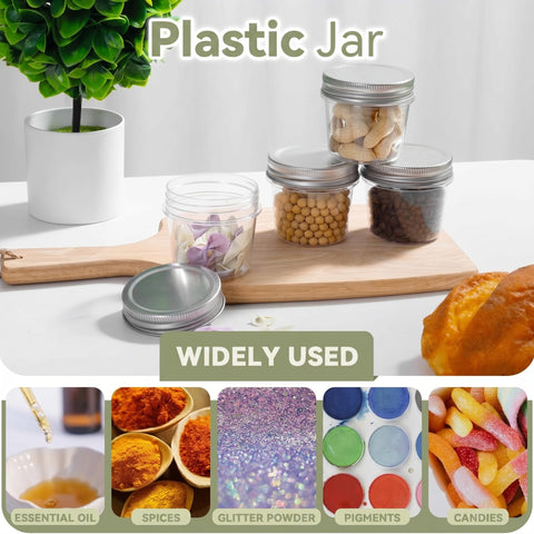 novelinks jar held in hand to show 4 oz scale and portable convenience
