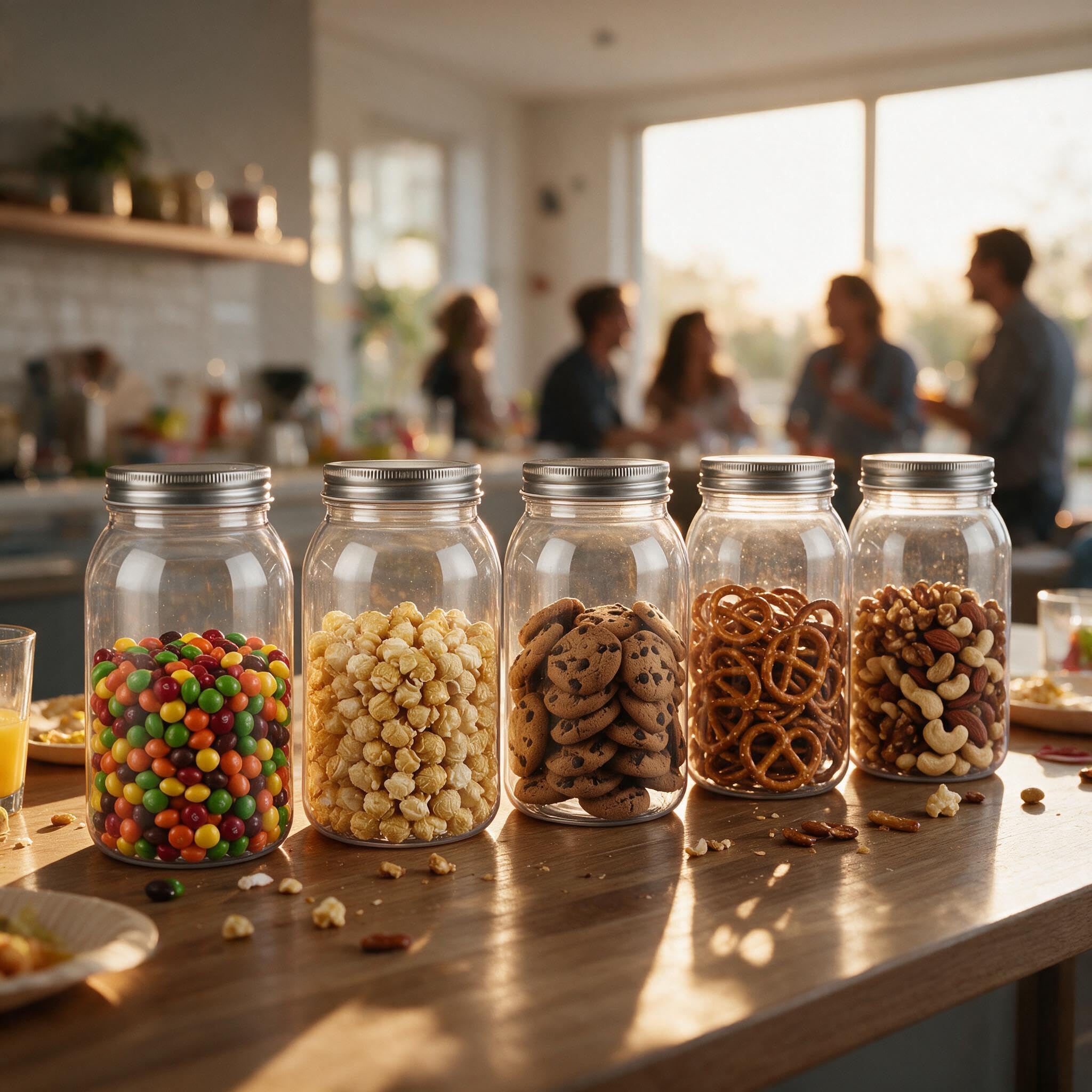 novelinks jars on pantry shelf demonstrating organized storage benefit