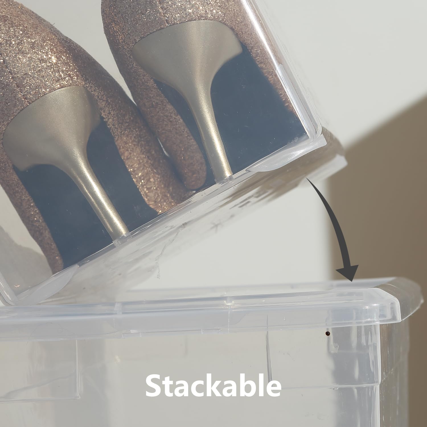novelinks bin sliding under bed illustrating space-efficient storage