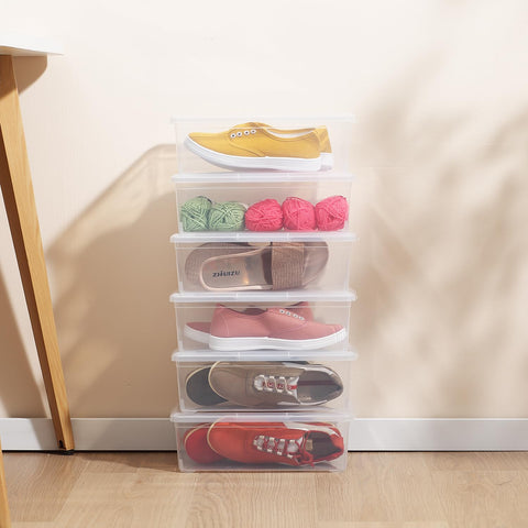 novelinks side profile of stacked bins highlighting stable space saving
