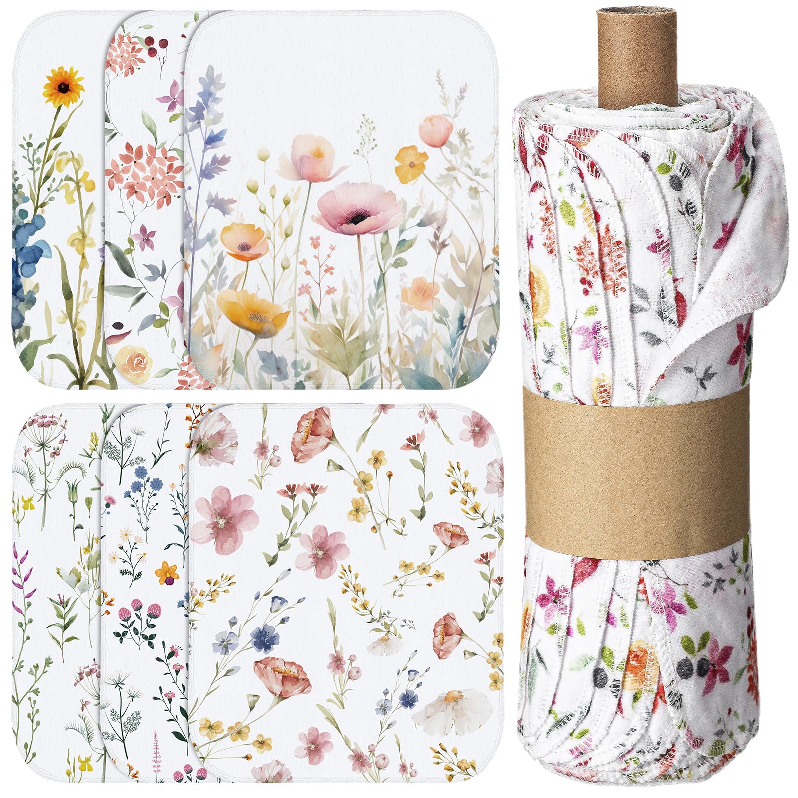 Noveread front packaging showing 36 wildflower cotton towels and quantity benefit