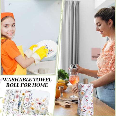 Noveread towels displayed in kitchen setting showing colorful decor uplift