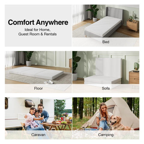Novilla underside non-slip fabric detail keeping mattress secure on floors
