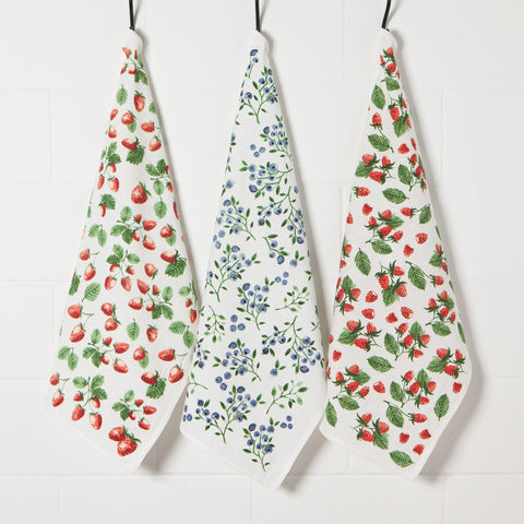 Now Designs close-up weave texture of towel shows lint-free cotton and fast absorbency