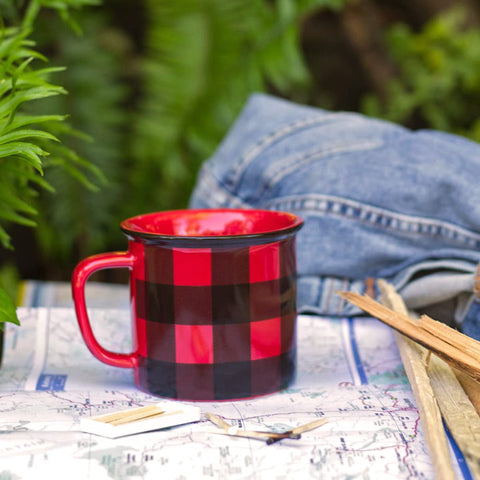 Now Designs mug held in hand to show 12-ounce scale and usability