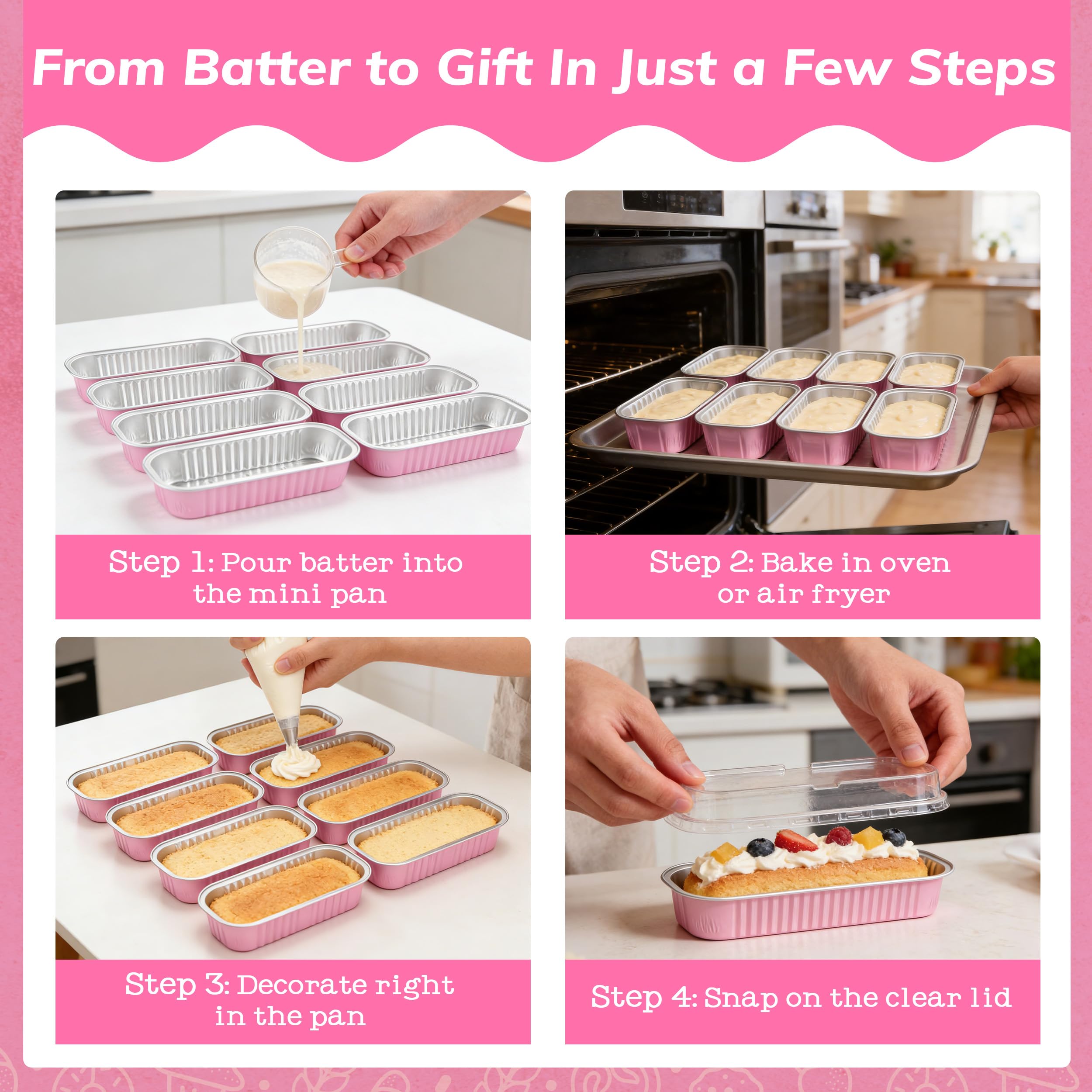 NPLUX pans stacked for compact storage and easy event transport