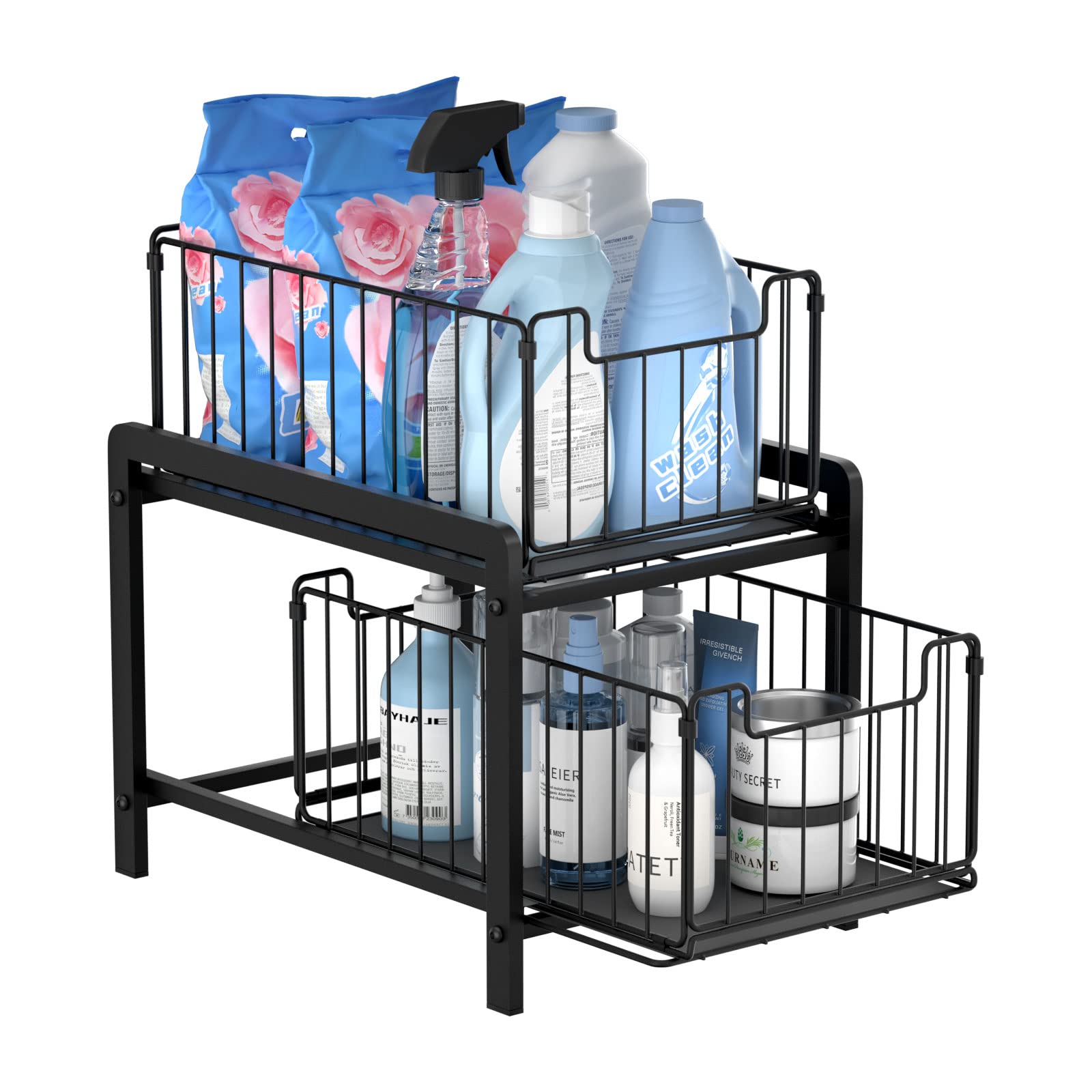 NPPLUS open sliding drawer displaying easy access to bottles and jars benefit