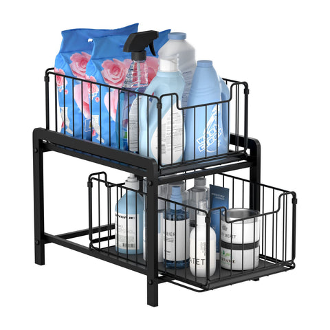 NPPLUS open sliding drawer displaying easy access to bottles and jars benefit