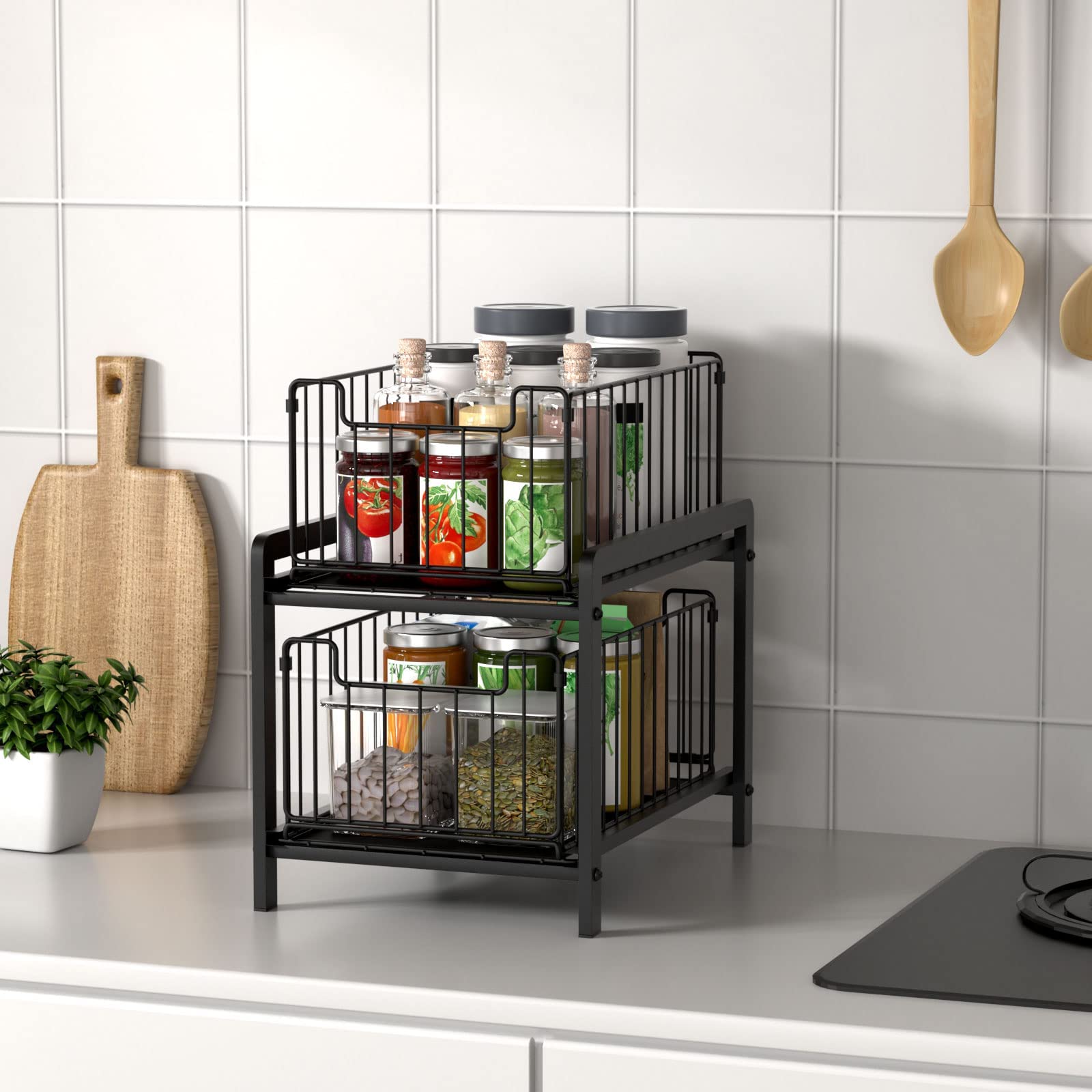 NPPLUS installed under sink demonstrating space-saving and tidy cabinet benefit