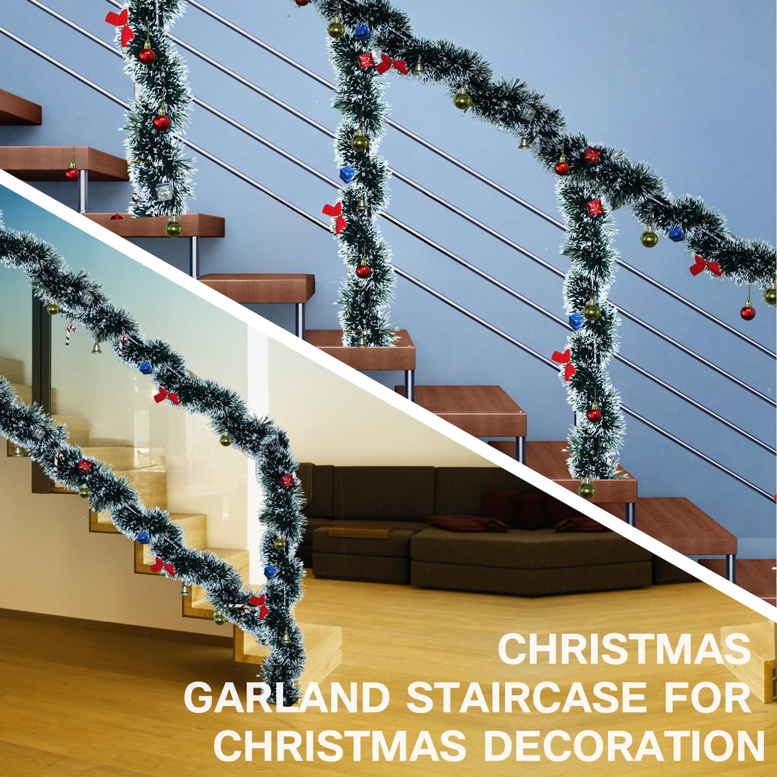 NQN garland used as dining table centerpiece creating festive atmosphere