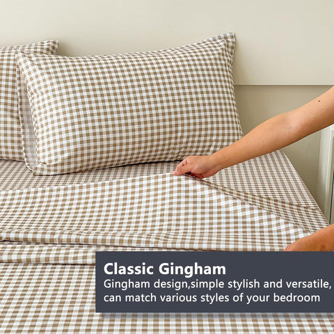 NSNLGSGC deep pocket fitted sheet detail showing 15-inch pocket for secure fit