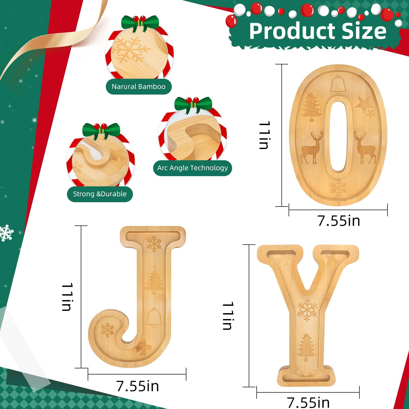 Nsoyos JOY letters on a kitchen table lifestyle scene showing ready-to-serve party focal benefit
