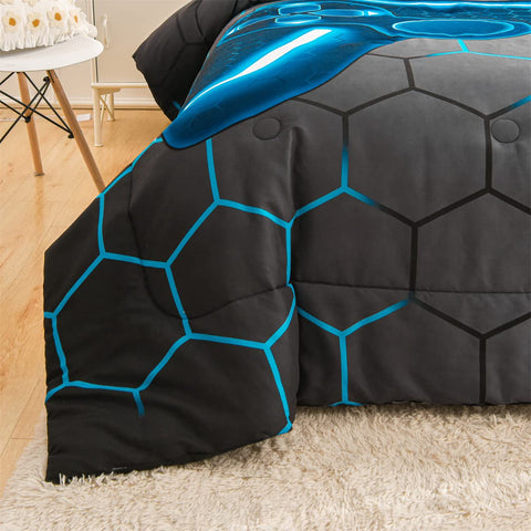 NTBED detail of game console print emphasizes clear graphics and kid-friendly design