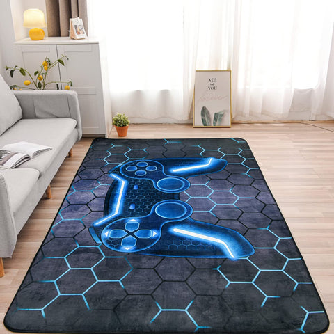 NTBED rug placed in gaming room adding style and cozy surface