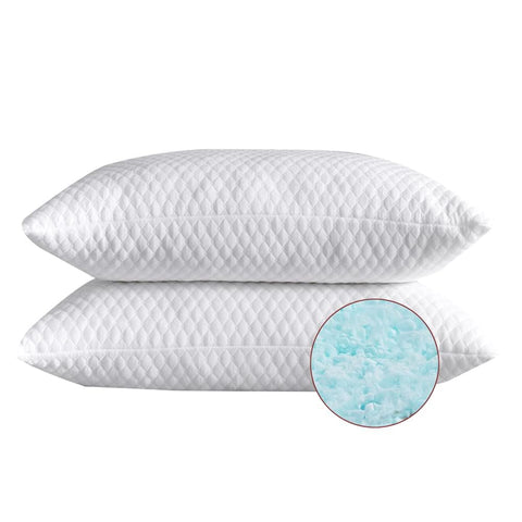 NTCOCO front view of queen pillow set showing packaging and readiness to use