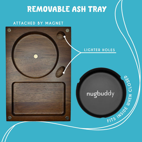 nugbuddy removable metal insert displayed for easy cleaning and surface protection